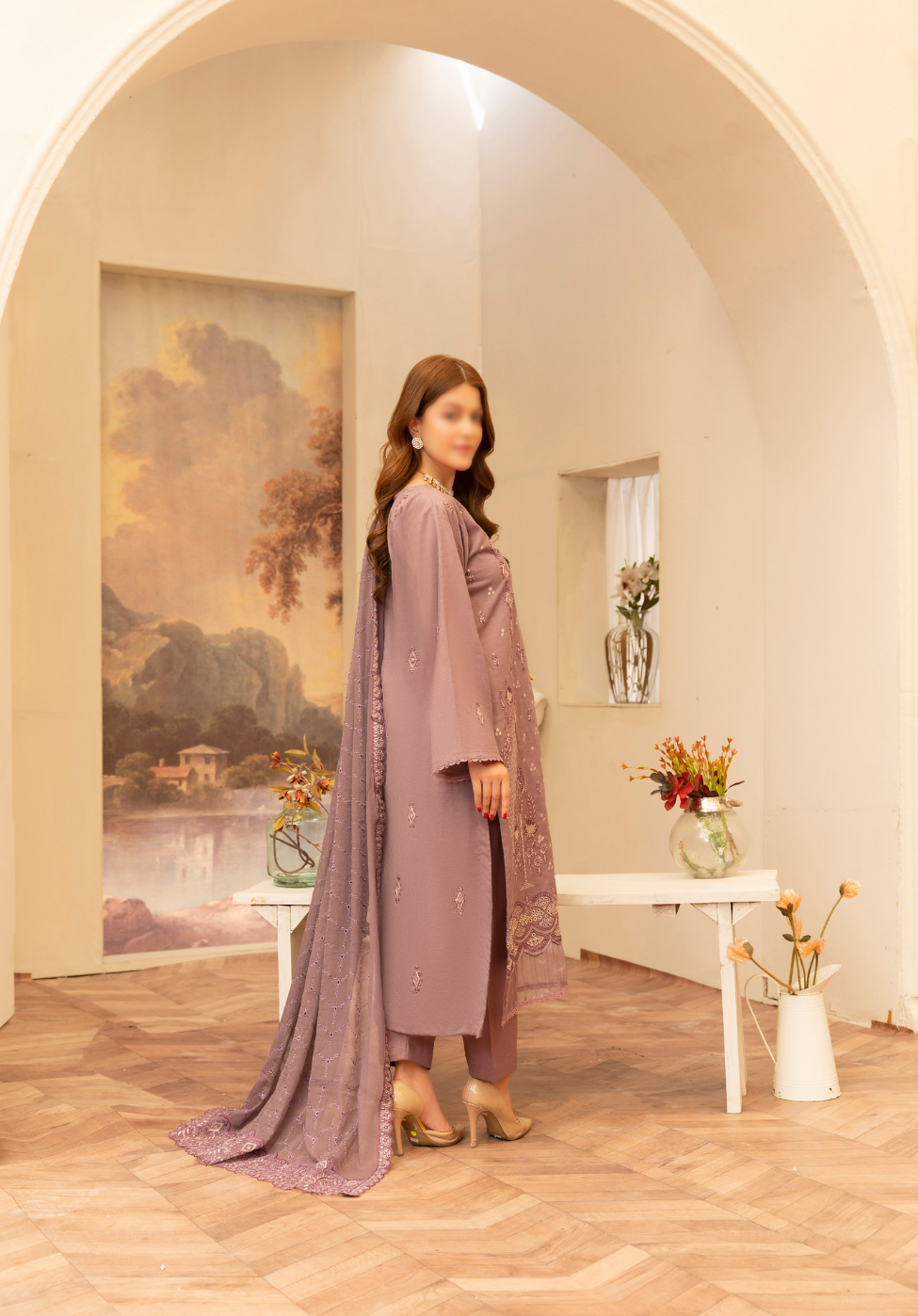 3 Piece Lawn Suit-Embroidered (Unstitched)