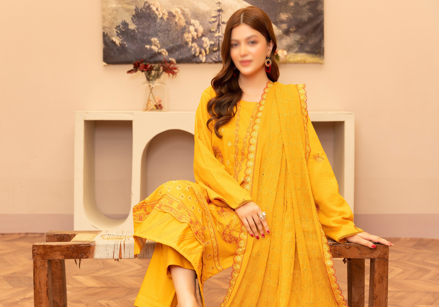 3 Piece Lawn Suit-Embroidered (Unstitched)