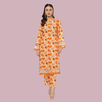 2 Piece Lawn Suit-Printed (Unstitched)