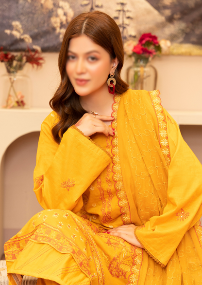 3 Piece Lawn Suit-Embroidered (Unstitched)