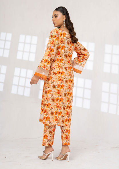 2 Piece Lawn Suit-Printed (Unstitched)