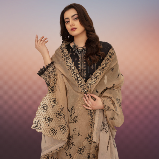 3 Piece Lawn Suit-Embroidered (Unstitched)